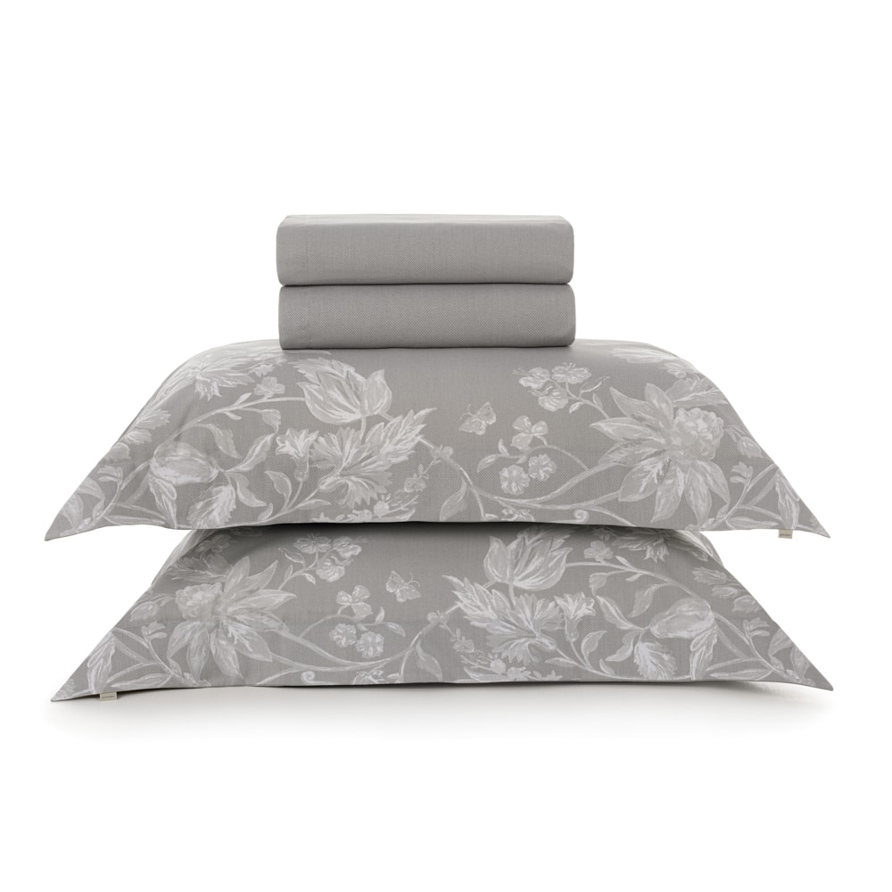 Jogo de Cama Casal Karsten Morgan 100% Algodão Fio Penteado Percal 200 Fios (4 Peças)