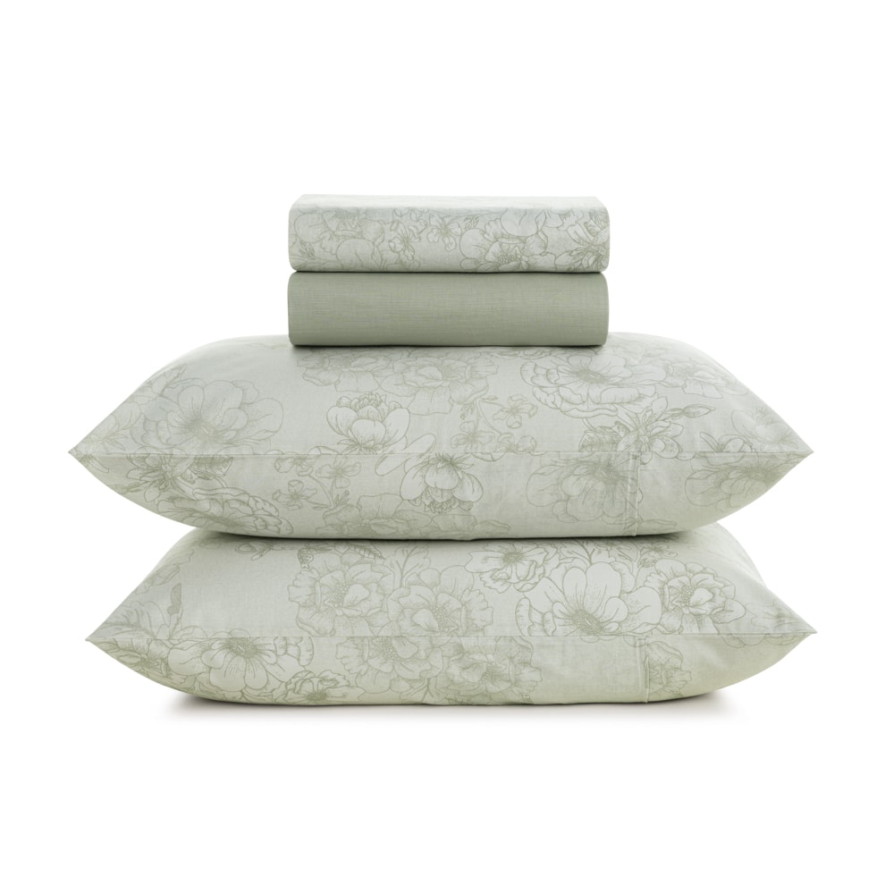 Jogo de Cama Casal Karsten Rebeca 100% Algodão 160 Fios (4 Peças)