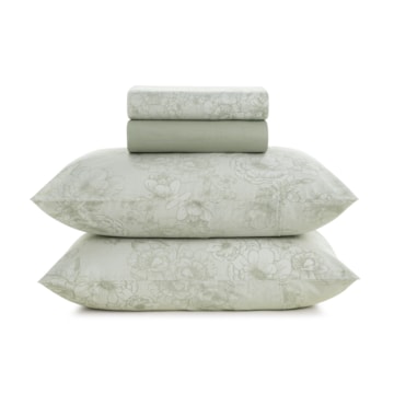 Jogo de Cama Casal Karsten Rebeca 100% Algodão 160 Fios (4 Peças)