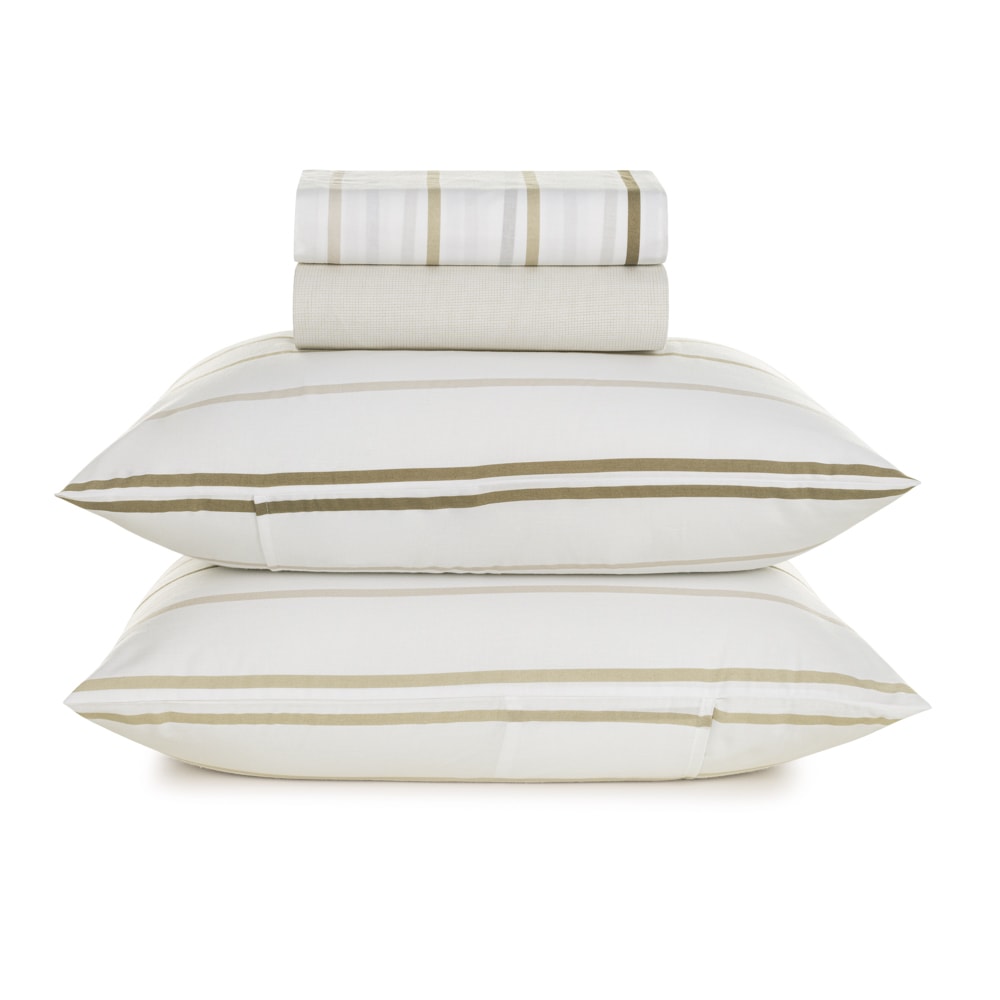 Jogo de Cama Casal Karsten Santiago 100% Algodão 160 Fios (4 Peças)