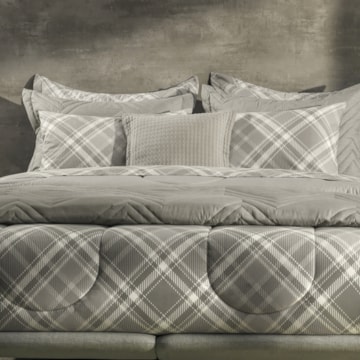 Jogo de Cama Casal Karsten Saulo 100% Algodão 160 Fios (4 Peças)