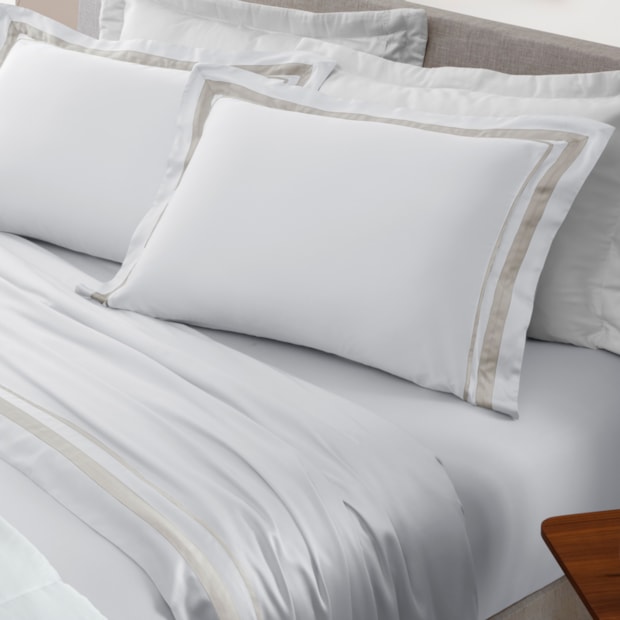 Jogo de Cama Casal Ravello 100% Bambu 300 Fios (4 Peças)