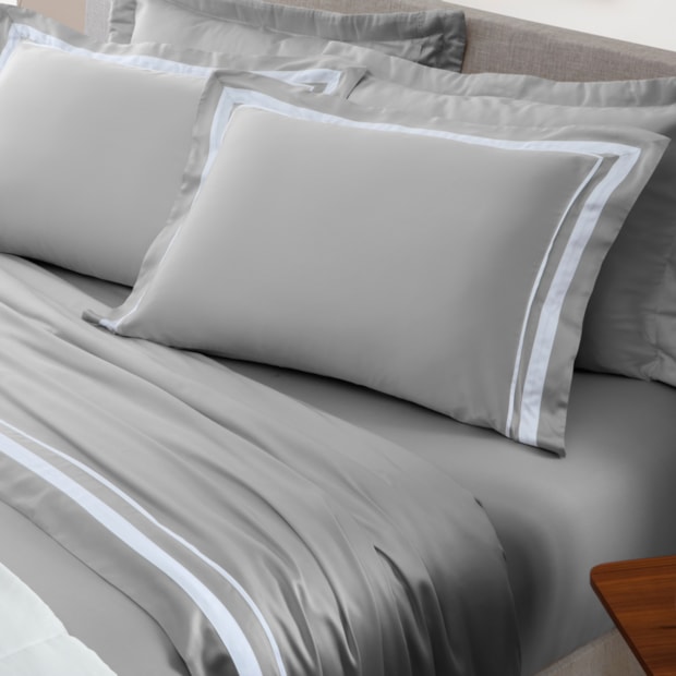 Jogo de Cama Casal Ravello 100% Bambu 300 Fios (4 Peças)
