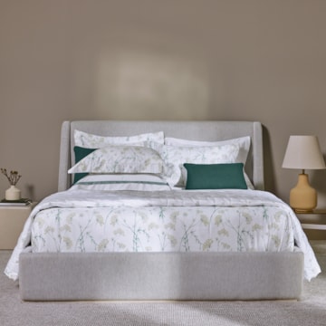 Jogo de Cama Casal Trussardi Finocchio 100% Algodão Cetim 200 Fios (4 Peças)