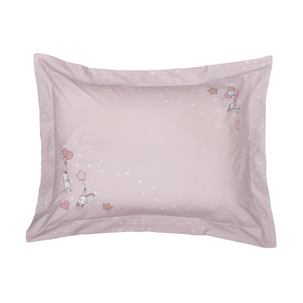 Jogo de Cama Infantil Solteiro Kacyumara Casa K Vida Bela Mimis 100% Algodão Egípcio Percal 200 Fios (3 Peças)