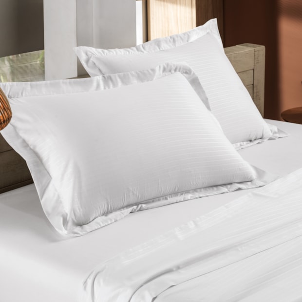 Jogo de Cama King Size Altenburg Art Parallelo Toque Acetinado (4 Peças)