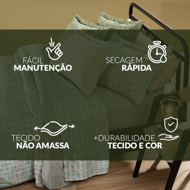 Jogo de Cama King Size Altenburg Ecoa Toque Acetinado (3 Peças)