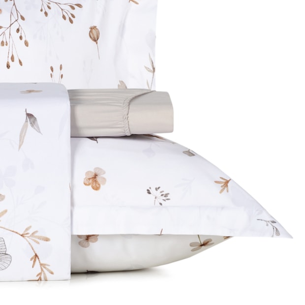 Jogo de Cama King Size Altenburg Golden Toque Acetinado (4 Peças)