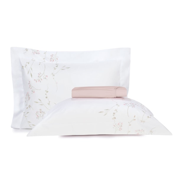 Jogo de Cama King Size Altenburg Lux Botanique 100% Algodão Percal 200 Fios (3 Peças)