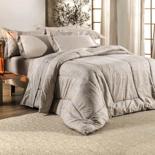 Jogo de Cama King Size Altenburg Lux Chloe 100% Algodão Percal 200 Fios (4 Peças)