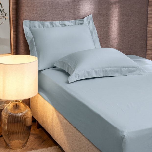 Jogo de Cama King Size Altenburg Lux Liso 100% Algodão Percal 200 Fios (3 Peças)
