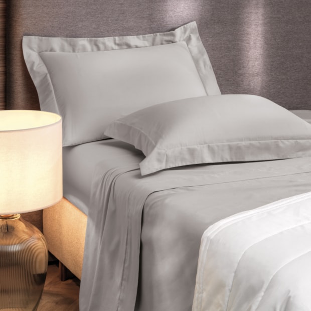 Jogo de Cama King Size Altenburg Lux Liso 100% Algodão Percal 200 Fios (4 Peças)