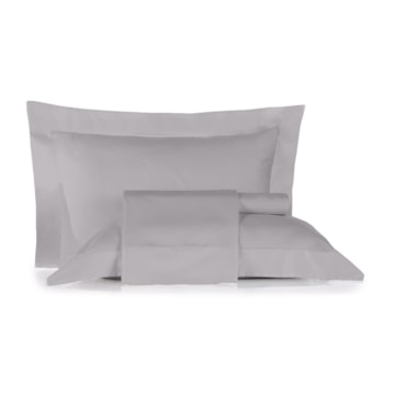 Jogo de Cama King Size Altenburg Lux Liso 100% Algodão Percal 200 Fios (4 Peças)