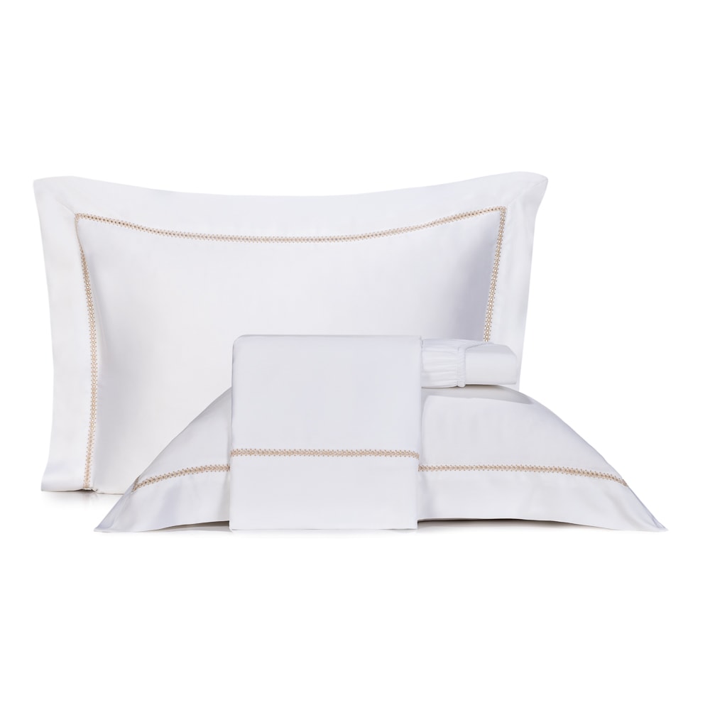 Jogo de Cama King Size Altenburg Rithos Bordado 100% Bambu 300 Fios (4 Peças)