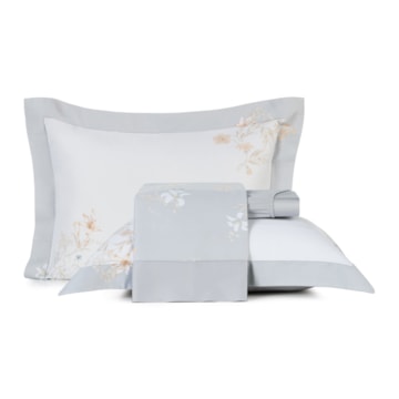 Jogo de Cama King Size Altenburg Sublime Flor de Lírio 100% Algodão Cetim 300 Fios (4 Peças)