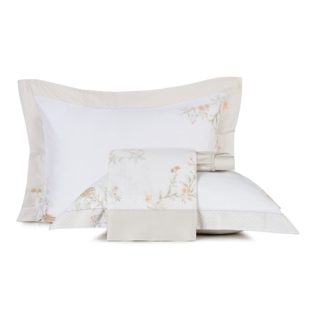 Jogo de Cama King Size Altenburg Sublime Floraline 100% Algodão Cetim 300 Fios (4 Peças)