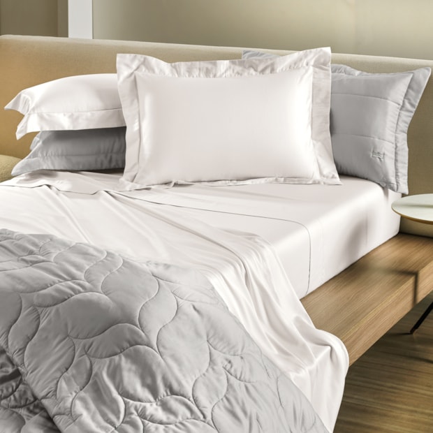 Jogo de Cama King Size Altenburg Sublime Ponto Ajour 100% Algodão Cetim 300 Fios (4 Peças)