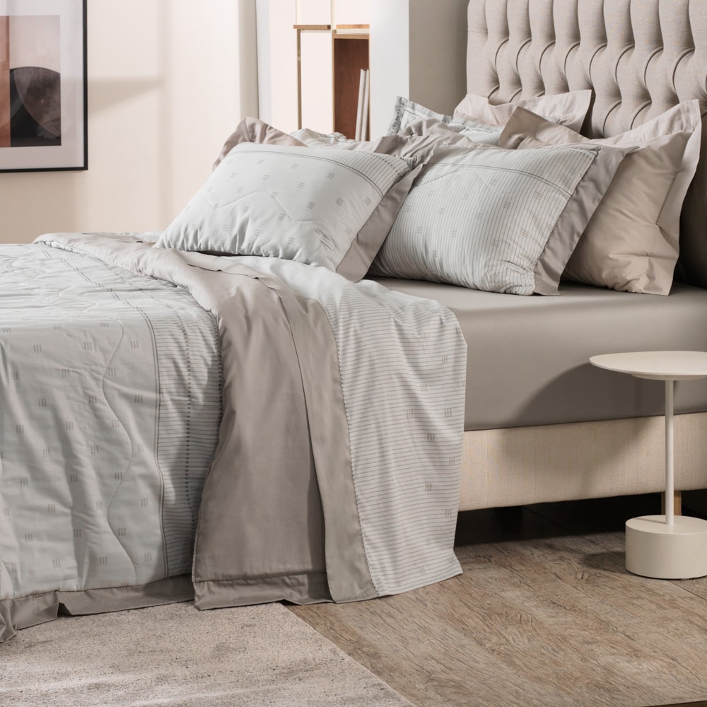 Jogo de Cama Queen Altenburg Simetria Algodão Cetim 300 Fios