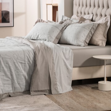 Jogo de Cama King Size Altenburg Sublime Simetria 100% Algodão Cetim 300 Fios (4 Peças)