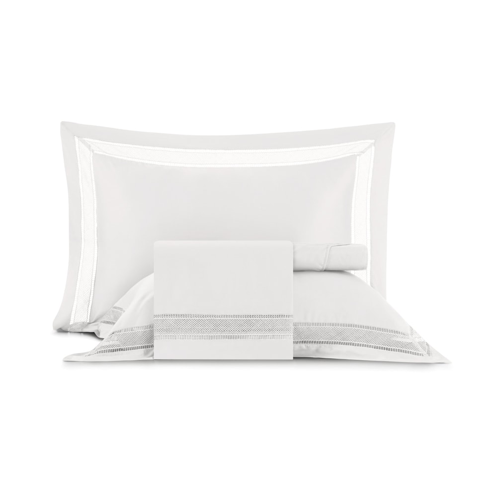Jogo de Cama King Size Altenburg Unitá Bordado 100% Bambu 300 Fios (4 Peças)
