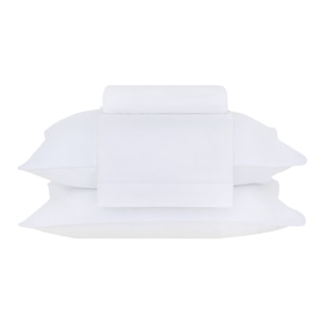 Jogo de Cama King Size Buddemeyer Basic Percalle 100% Algodão Penteado 180 Fios (4 Peças)