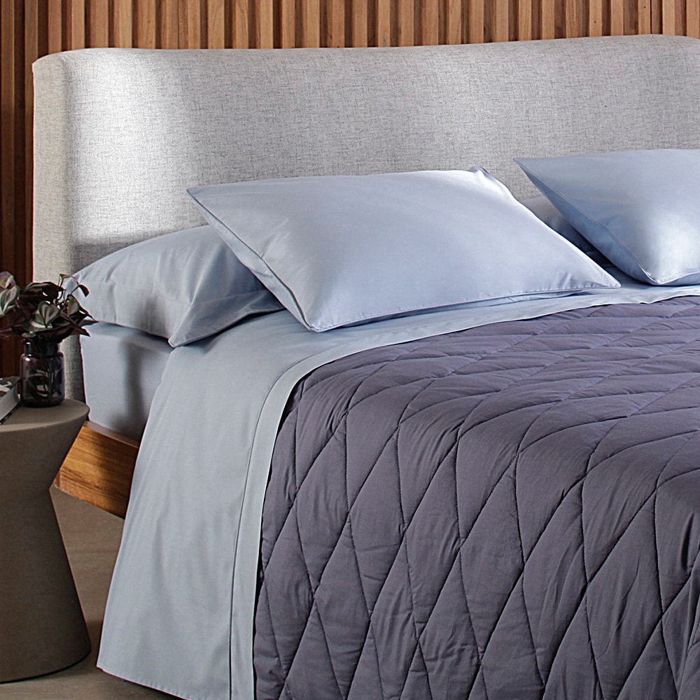 Jogo de Cama King Size Buddemeyer Basic Percalle 100% Algodão Penteado 180 Fios (4 Peças)