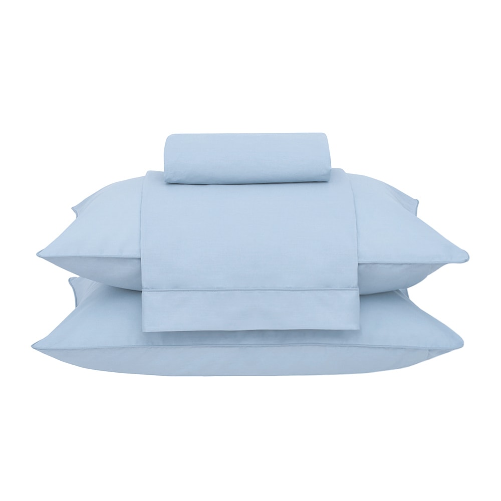 Jogo de Cama King Size Buddemeyer Basic Percalle 100% Algodão Penteado 180 Fios (4 Peças)