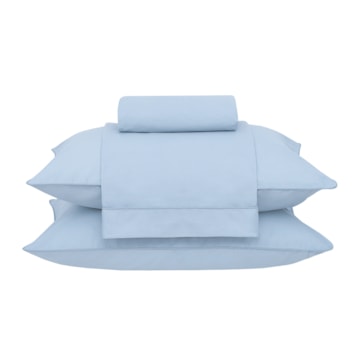 Jogo de Cama King Size Buddemeyer Basic Percalle 100% Algodão Penteado 180 Fios (4 Peças)