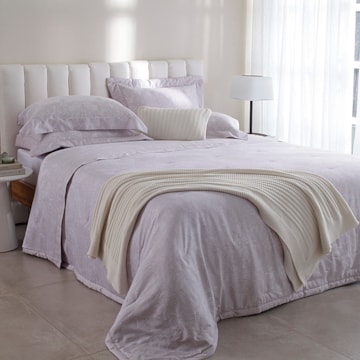 Jogo de Cama King Size Buddemeyer Bud Vision Amelie 100% Algodão Fio Penteado Cetim 300 Fios (4 Peças)