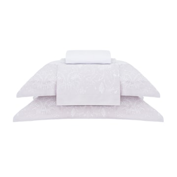 Jogo de Cama King Size Buddemeyer Bud Vision Amelie 100% Algodão Fio Penteado Cetim 300 Fios (4 Peças)