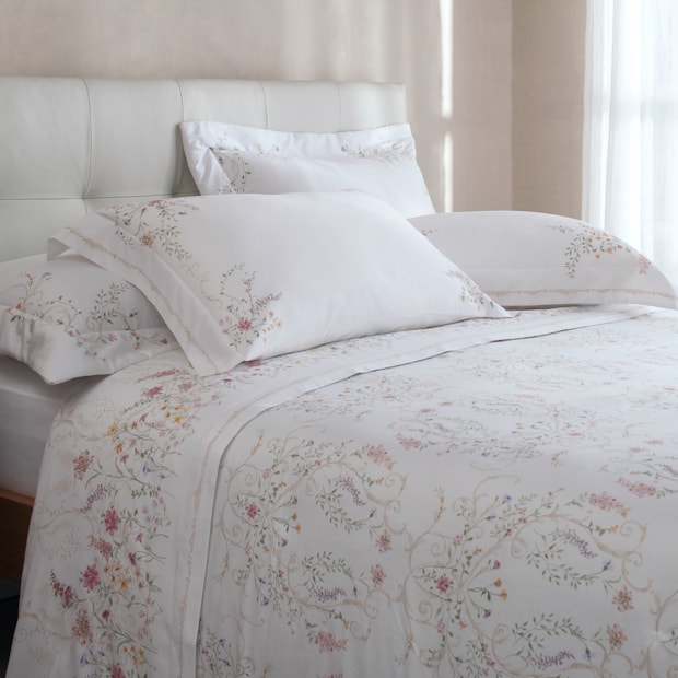 Jogo de Cama King Size Buddemeyer Bud Vision Giovanella 100% Algodão Fio Penteado Cetim 300 Fios (4 Peças)