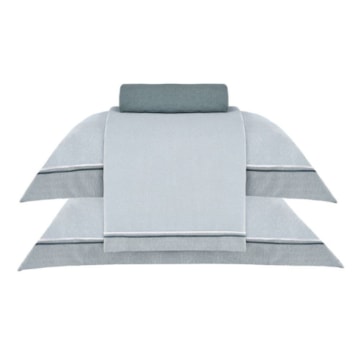 Jogo de Cama King Size Buddemeyer Bud Vision Otto 100% Algodão Fio Penteado Cetim 300 Fios (4 Peças)