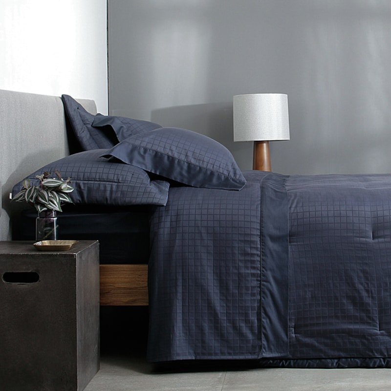 Jogo de Cama King Size Buddemeyer Damask Square 100% Algodão Fio Pente