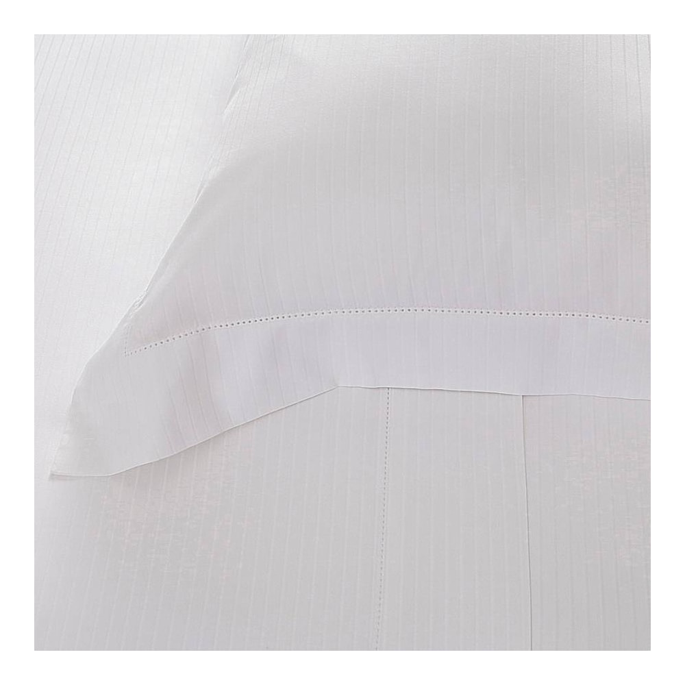 Jogo de Cama King Size Buddemeyer Damask Stripes 100% Algodão Fio Penteado Cetim 300 Fios (4 Peças)