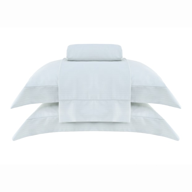 Jogo de Cama King Size Buddemeyer Damask Stripes 100% Algodão Fio Penteado Cetim 300 Fios (4 Peças)