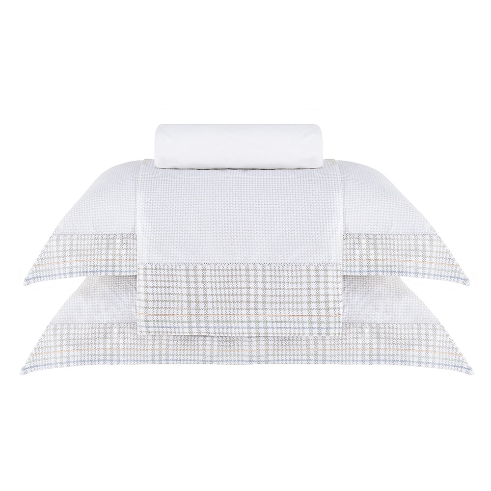 Jogo de Cama King Size Buddemeyer Gran Percal Castillo 100% Algodão Fio Penteado 200 Fios (4 Peças)