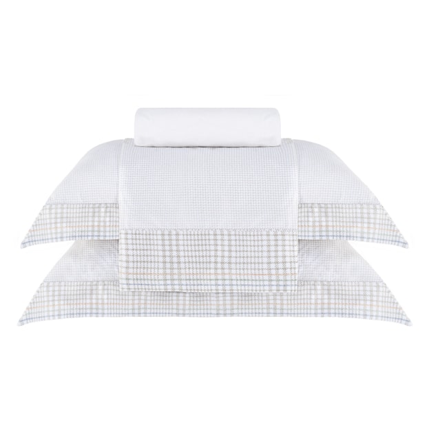 Jogo de Cama King Size Buddemeyer Gran Percal Castillo 100% Algodão Fio Penteado 200 Fios (4 Peças)