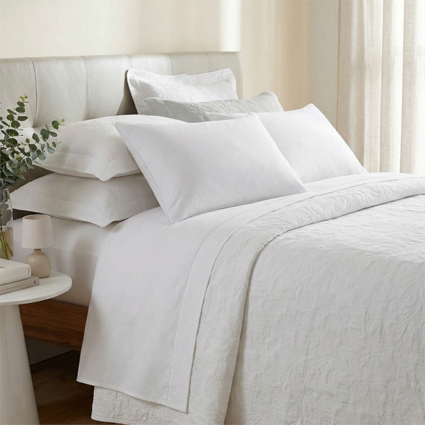 Jogo de Cama King Size Buddemeyer Gran Percal Classic 100% Algodão Fio Penteado 200 Fios (4 Peças)