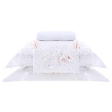 Jogo de Cama King Size Buddemeyer Gran Percal Enchanté 100% Algodão 200 Fios (4 Peças)