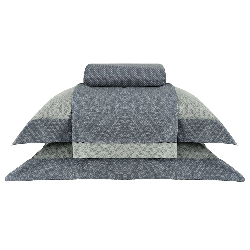 Jogo de Cama King Size Buddemeyer Gran Percal Gavin 100% Algodão 200 Fios  (4 Peças)