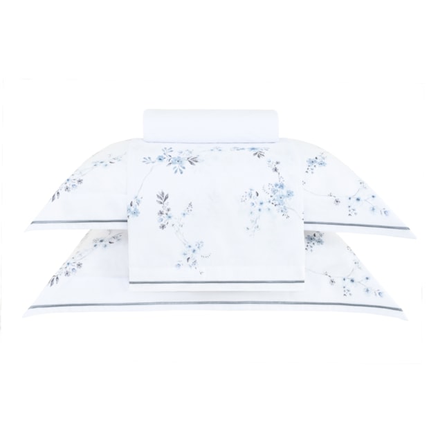 Jogo de Cama King Size Buddemeyer Gran Percal Louise 100% Algodão 200 Fios (4 Peças)