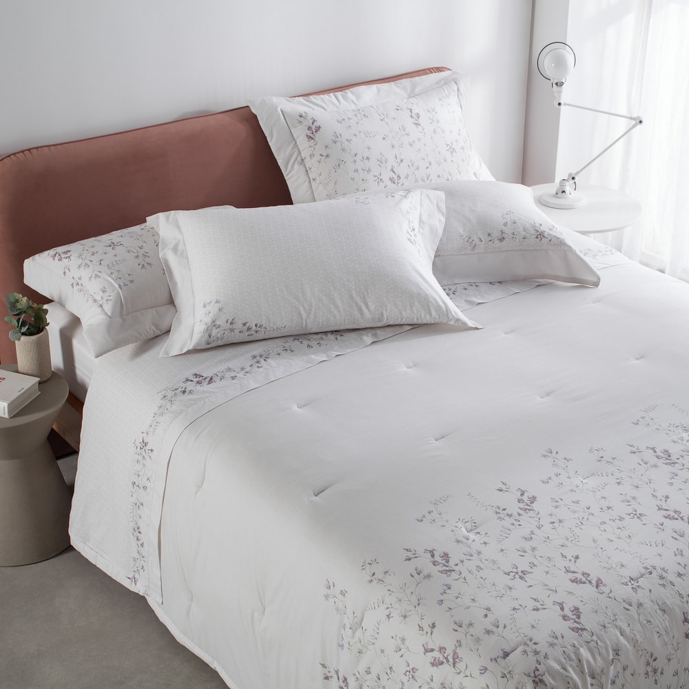 Jogo de Cama King Size Buddemeyer Gran Percal Manila 100% Algodão 200 Fios (4 Peças)