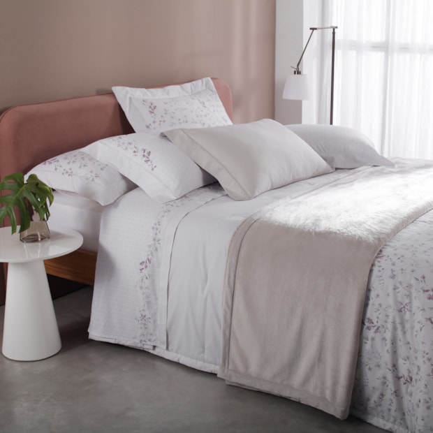 Jogo de Cama King Size Buddemeyer Gran Percal Manila 100% Algodão 200 Fios (4 Peças)