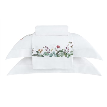 Jogo de Cama King Size Buddemeyer Luxus Fiorella 100% Algodão Fio Penteado 400 Fios (4 Peças)