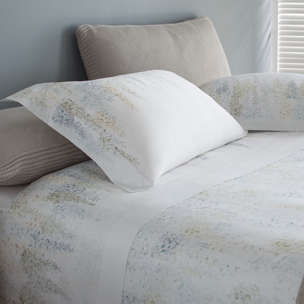 Jogo de Cama King Size Buddemeyer Luxus Lila 100% Algodão Fio Penteado 400 Fios (4 Peças)