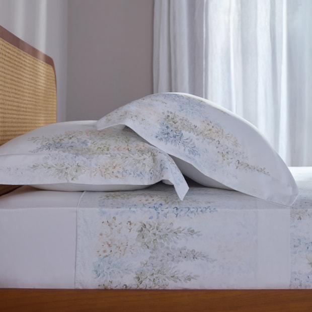 Jogo de Cama King Size Buddemeyer Luxus Lila 100% Algodão Fio Penteado 400 Fios (4 Peças)