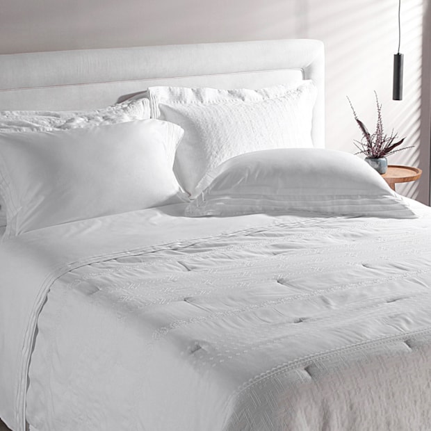 Jogo de Cama King Size Buddemeyer Luxus Palladio 100% Algodão Fio Penteado Cetim 400 Fios (4 Peças)
