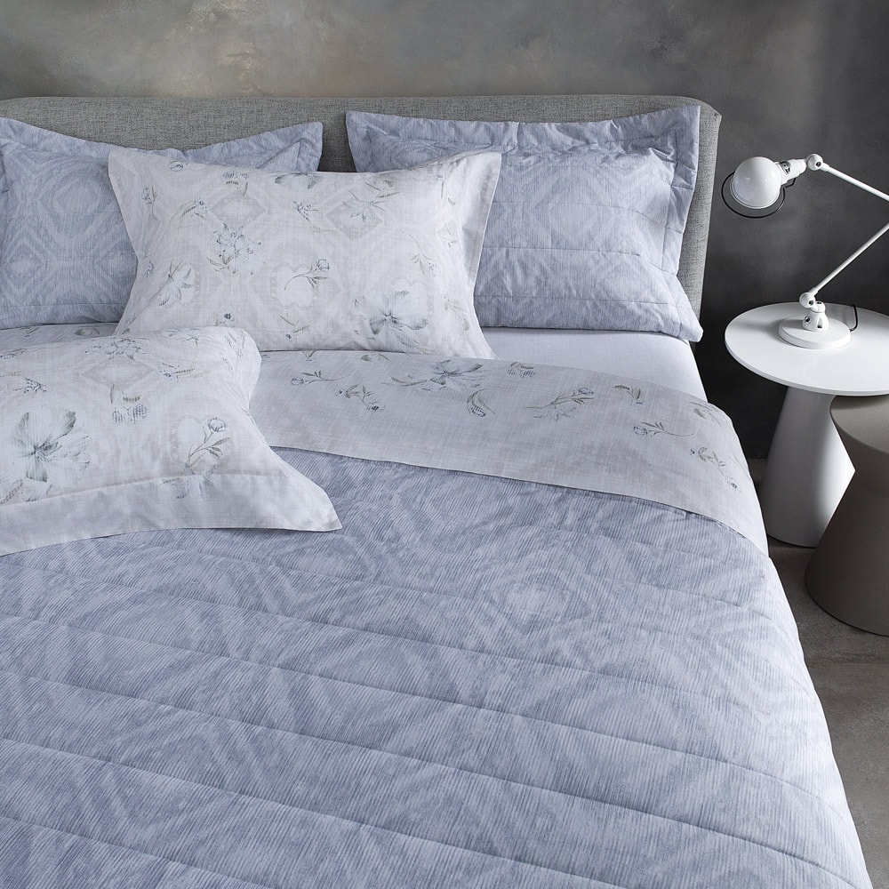 Homescapes Federa In Percalle Di Cotone Egiziano 330 Fili – King Size 48x91 Cm – Blue, Antiacaro, Qualità Hotel 5 Stelle