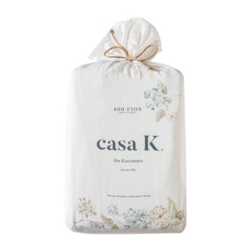 Jogo de Cama King Size Kacyumara Casa K Bali Gardene 100% Bambu 400 Fios (4 Peças)