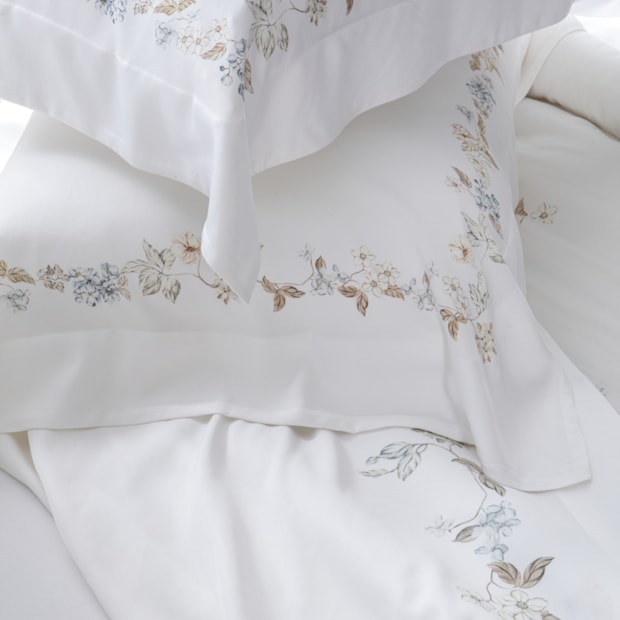 Jogo de Cama King Size Kacyumara Casa K Bali Gardene 100% Bambu 400 Fios (4 Peças)